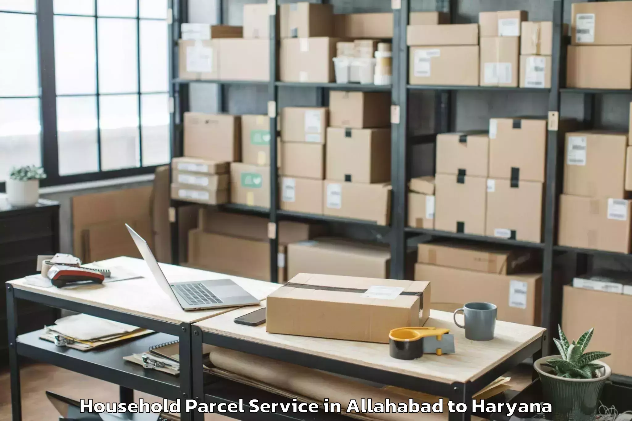 Book Allahabad to Gurugram Household Parcel Online